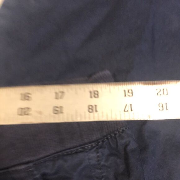 TALBOTS  Sz 16W 100% cotton Navy Blue pants, lightweight. Pre Worn Used - Picture 3 of 12